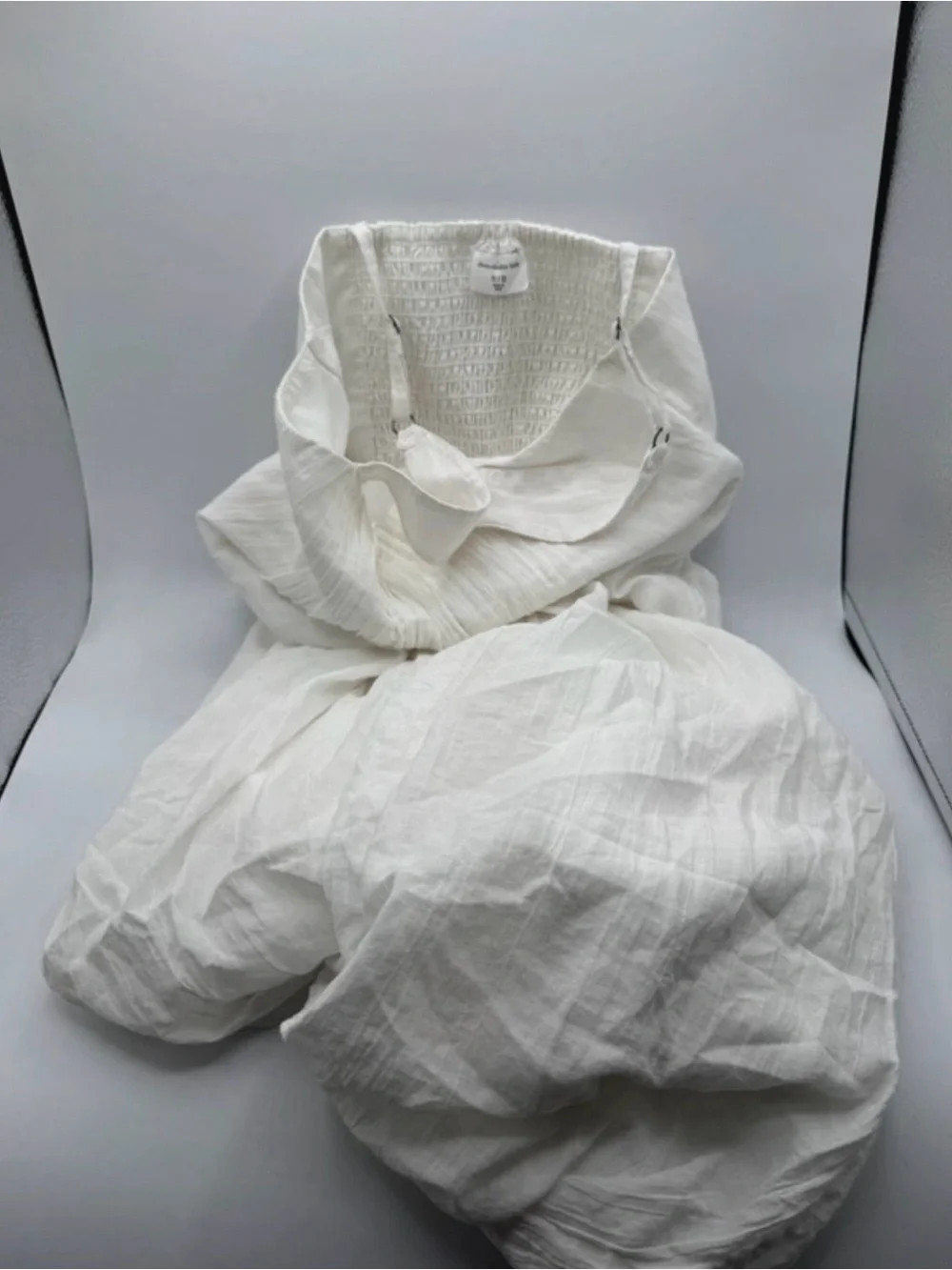abercrombie kids White Crinkle Cotton Duvet Cover around 88cm long